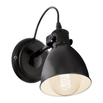 Aplica rustica Eglo Priddy Black-White 49468