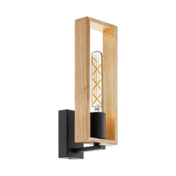 Aplica rustica Eglo Littleton Black-Brown 49698 