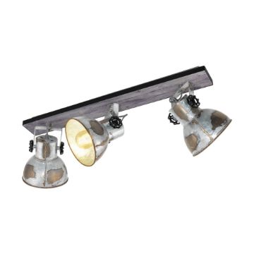 Plafoniera dormitor Eglo Barnstaple Black-Silver 49652
