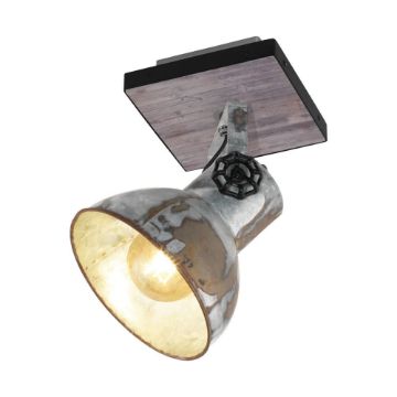 Aplica vintage Eglo Barnstaple Black-Silver 49648