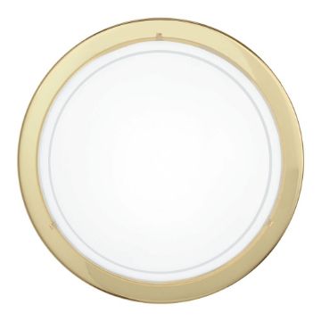 Plafoniera bucatarie Eglo Planet 1 Brass-White 83157