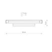 Aplica LED Nowodvorski Ion M Chrome 8171 otel crom