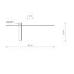Aplica LED Nowodvorski Impulse S Black 8115 aluminiu negru