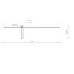 Aplica LED Nowodvorski Impulse M Black 8116 aluminiu negru