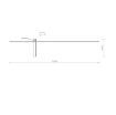 Aplica LED Nowodvorski Impulse L Black 8117 aluminiu negru