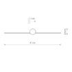 Aplica LED baie Nowodvorski Pin S Black 8127 aluminiu negru