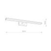 Aplica LED baie Nowodvorski Picasso Chrome 8131 aluminiu crom