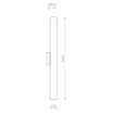 Aplica LED baie Nowodvorski Ice Tube S Chrome 8118 otel crom
