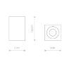 Plafoniera baie Nowodvorski Bravo Black 8365 aluminiu negru