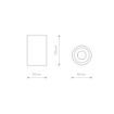 Plafoniera baie Nowodvorski Alpha Black 8363 aluminiu negru