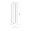 Stalp LED exterior Nowodvorski Structure Black 8145 aluminiu negru