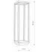 Stalp LED exterior Nowodvorski Symmetry Graphite 8180 aluminiu grafit