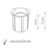 Spot LED exterior Nowodvorski Pat Black 8162 aluminiu negru