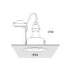 Spot baie Nowodvorski Charlie White 8366 aluminiu alb