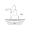 Spot baie Nowodvorski Delta White 8368 aluminiu alb