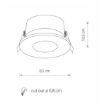 Spot baie Nowodvorski Golf White 8375 aluminiu alb