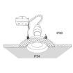 Spot baie Nowodvorski Echo Black 8372 otel negru