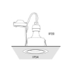 Spot baie Nowodvorski Foxtrot White 8373 aluminiu alb