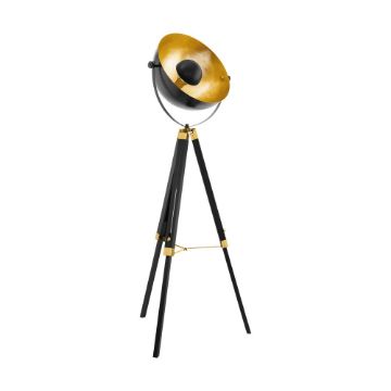 Lampadar vintage Eglo Covaleda Black-Gold 49618