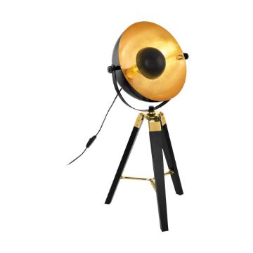 Veioza vintage Eglo Covaleda Black-Gold 49617