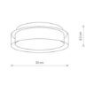 Plafoniera LED Nowodvorski Pan S Chrome 8173 otel crom