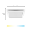 Panou LED WiZ Ceiling Light White 12W 1000lm WiFi lumina alba reglabila