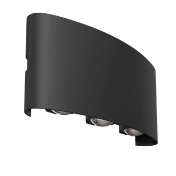 Aplica LED exterior Maytoni Strato Black O417WL-L6B3K