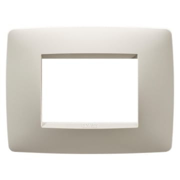 Rama decorativa Gewiss Chorus One 3 module Ivoire GW16103TI