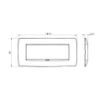 Rama decorativa Gewiss Chorus One 6 module Ivoire GW16106TI