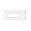 Rama decorativa Gewiss Chorus One 6 module Ivoire GW16106TI