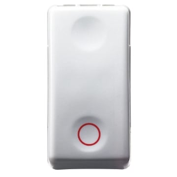 Buton comanda Gewiss System 10A 1 modul 1P alb GW20519