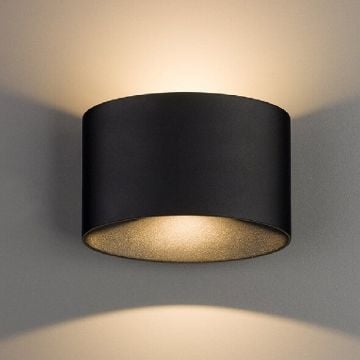 Aplica LED exterior Nowodvorski Ellipses Black 8182 aluminiu negru