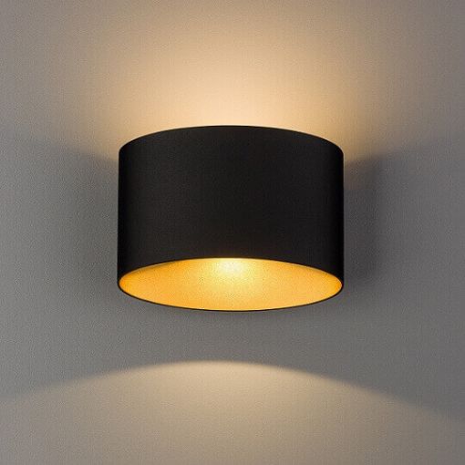 Aplica LED exterior Nowodvorski Ellipses Black-Gold 8181 aluminiu negru