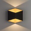Aplica LED exterior Nowodvorski Triangles Black-Gold 8141 aluminiu negru