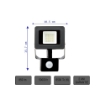 Proiector LED Starke cu senzor miscare 10W IP44 850LM lumina rece ST00594