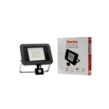 Imagine Proiector LED Starke cu senzor miscare 50W IP44 4200LM lumina rece ST00597