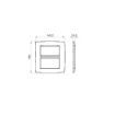 Rama decorativa Gewiss Chorus Monochrome One 8 module alba GW16108TB