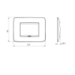 Rama decorativa Gewiss Chorus One 3 module Rubin GW16103VR
