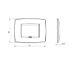 Rama decorativa Gewiss Chorus One 3 module Canepa GW16103TC
