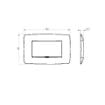 Rama decorativa Gewiss Chorus One 4 module Canepa GW16104TC