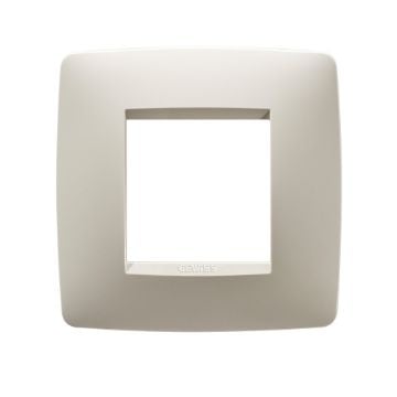 Rama decorativa Gewiss Chorus One International 2 module Ivoire GW16122TI