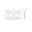 Rama decorativa Gewiss Chorus One International 4 module Ivoire GW16123TI