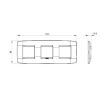Rama decorativa Gewiss Chorus One International 6 module Ivoire GW16126TI