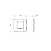 Rama decorativa Gewiss Chorus One International 2 module Canepa GW16122TC
