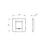 Rama decorativa Gewiss Chorus One International 2 module Neagra GW16122TN