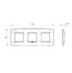 Rama decorativa Gewiss Chorus One International 6 module Neagra GW16126TN