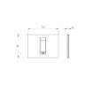 Rama decorativa Gewiss Chorus Geo 1 modul Ivoire GW16401TI