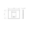 Rama decorativa Gewiss Chorus Geo 2 module Ivoire GW16402TI
