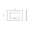 Rama decorativa Gewiss Chorus Geo 4 module Ivoire GW16404TI