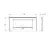Rama decorativa Gewiss Chorus Geo 6 module Crom lucios GW16406MC